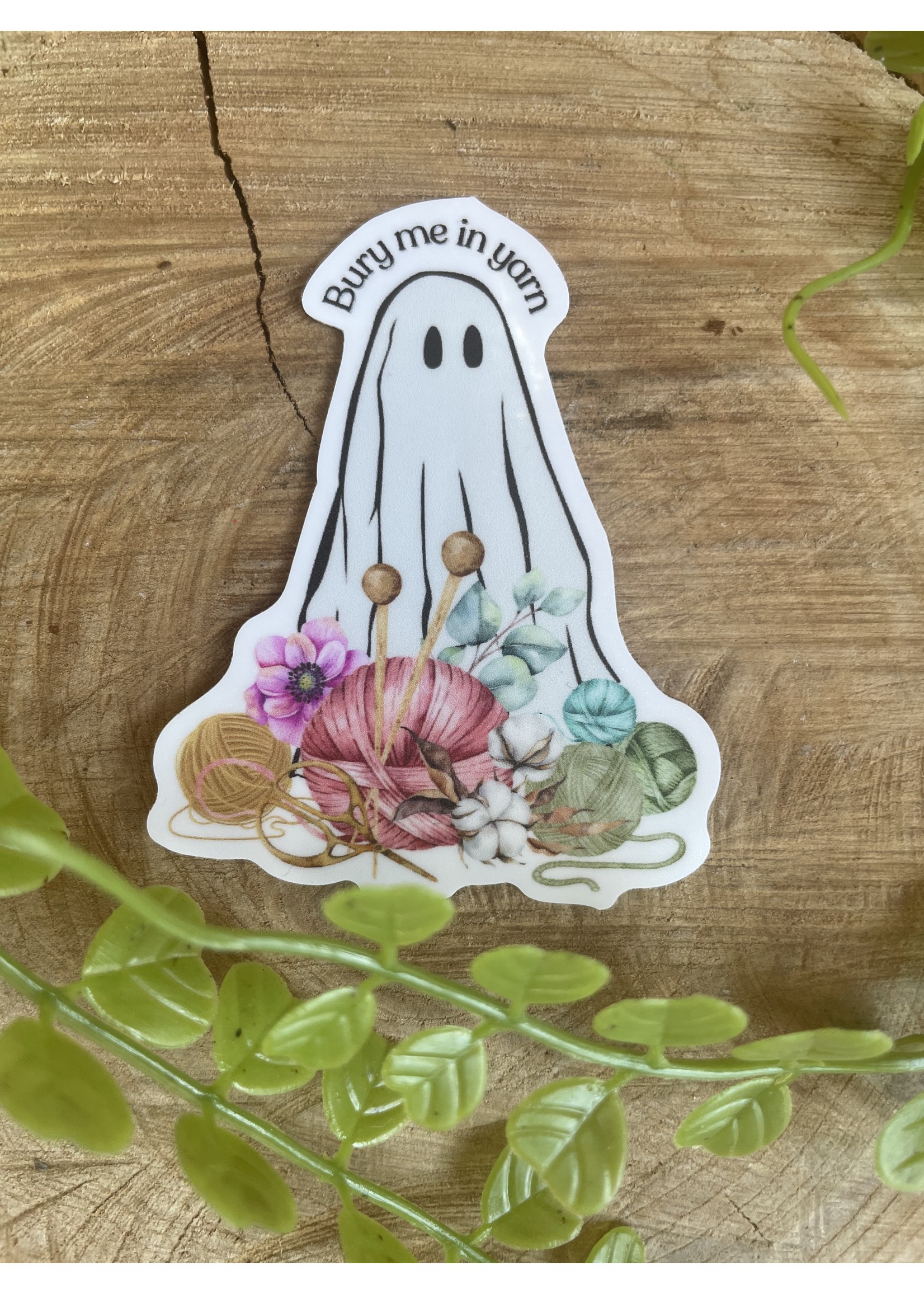 Tangled Up In Hue Sticker - Bury Me In Yarn