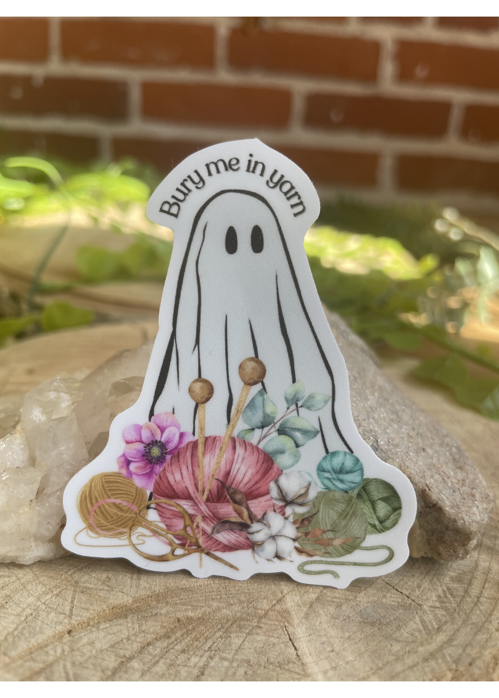 Tangled Up In Hue Sticker - Bury Me In Yarn