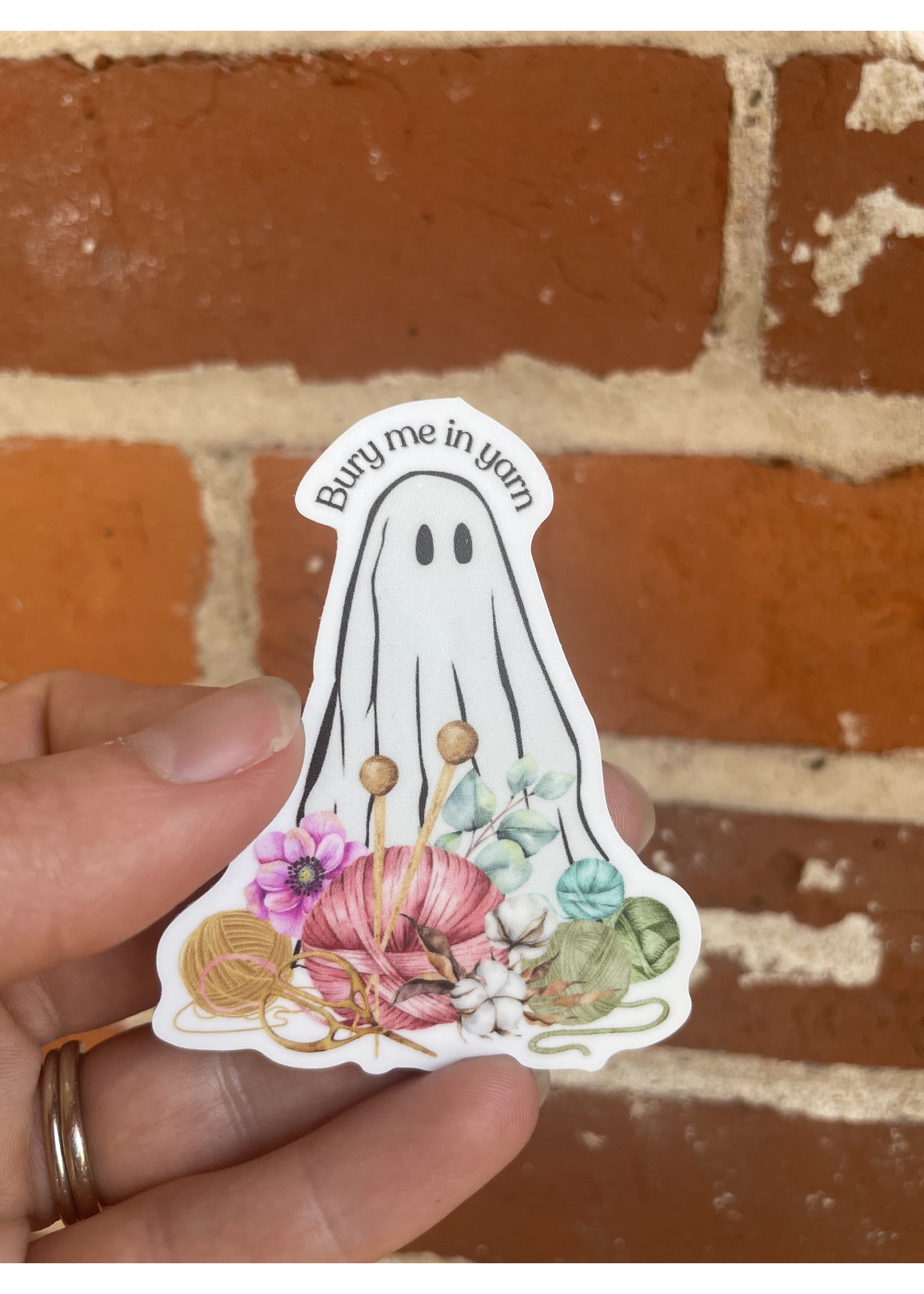 Tangled Up In Hue Sticker - Bury Me In Yarn