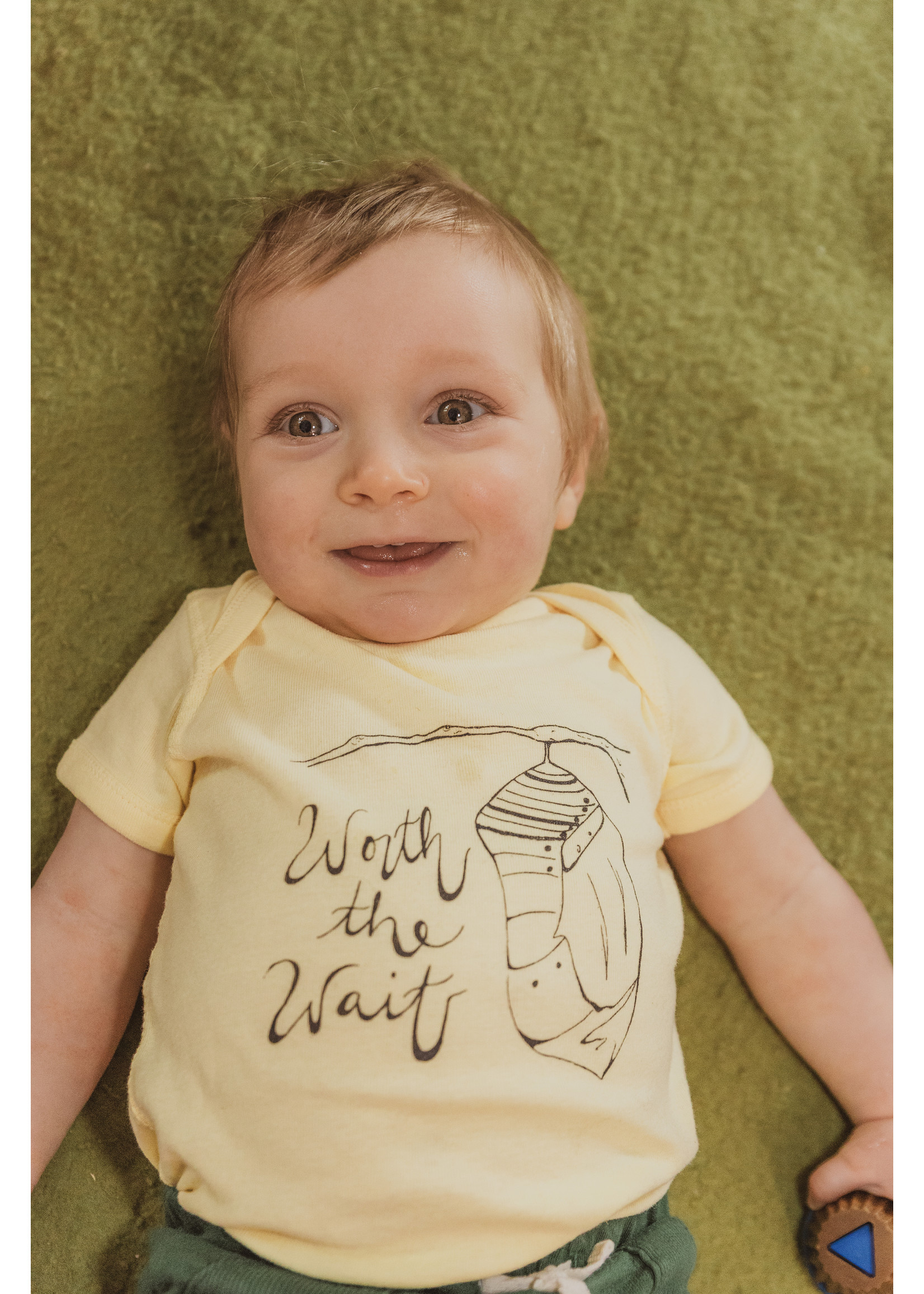 Tangled Up In Hue Worth the Wait Onesie