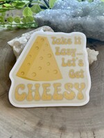 Tangled Up In Hue Sticker - Take it Easy Lets Get Cheesy