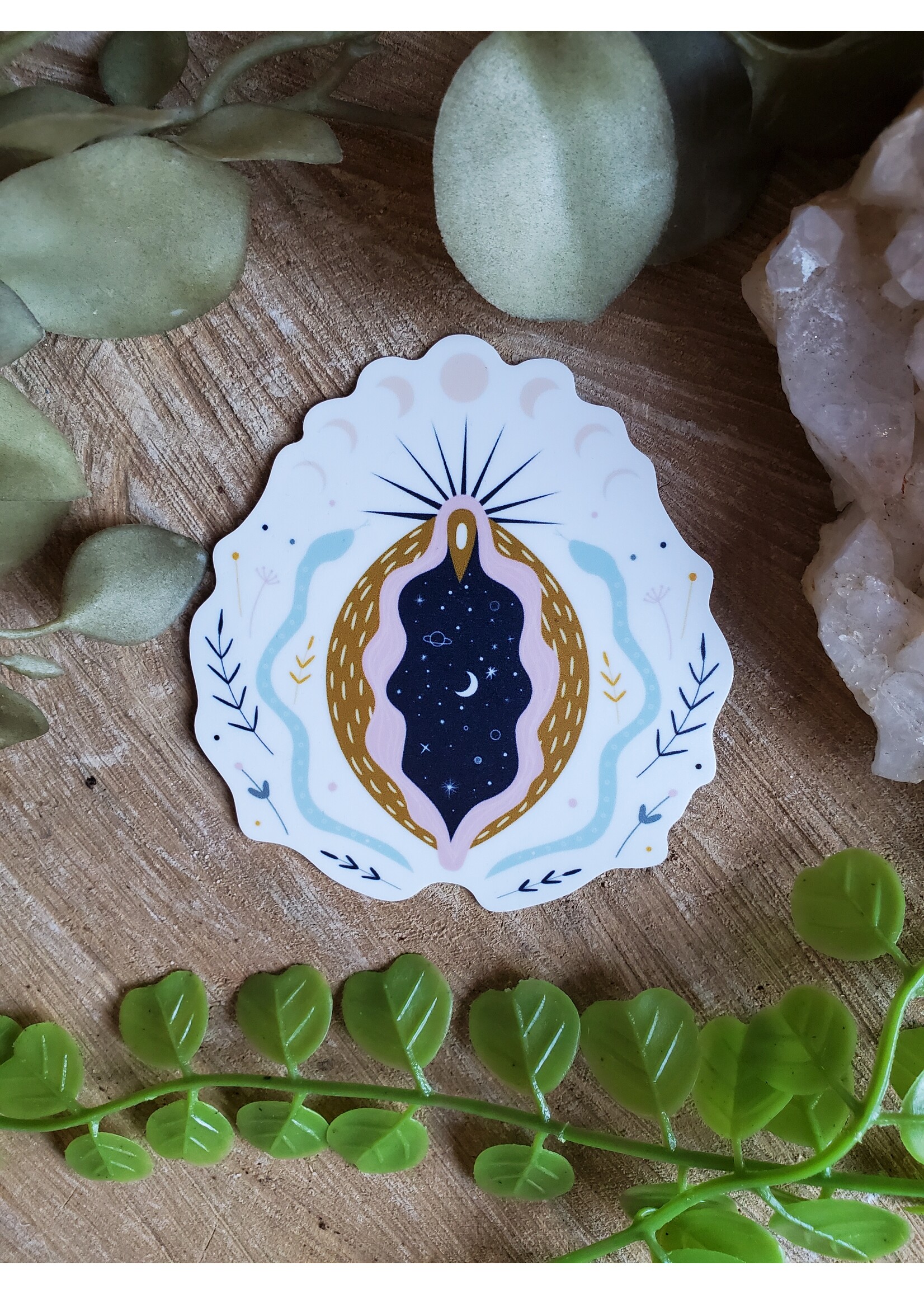 Tangled Up In Hue Sticker - Moon Goddess