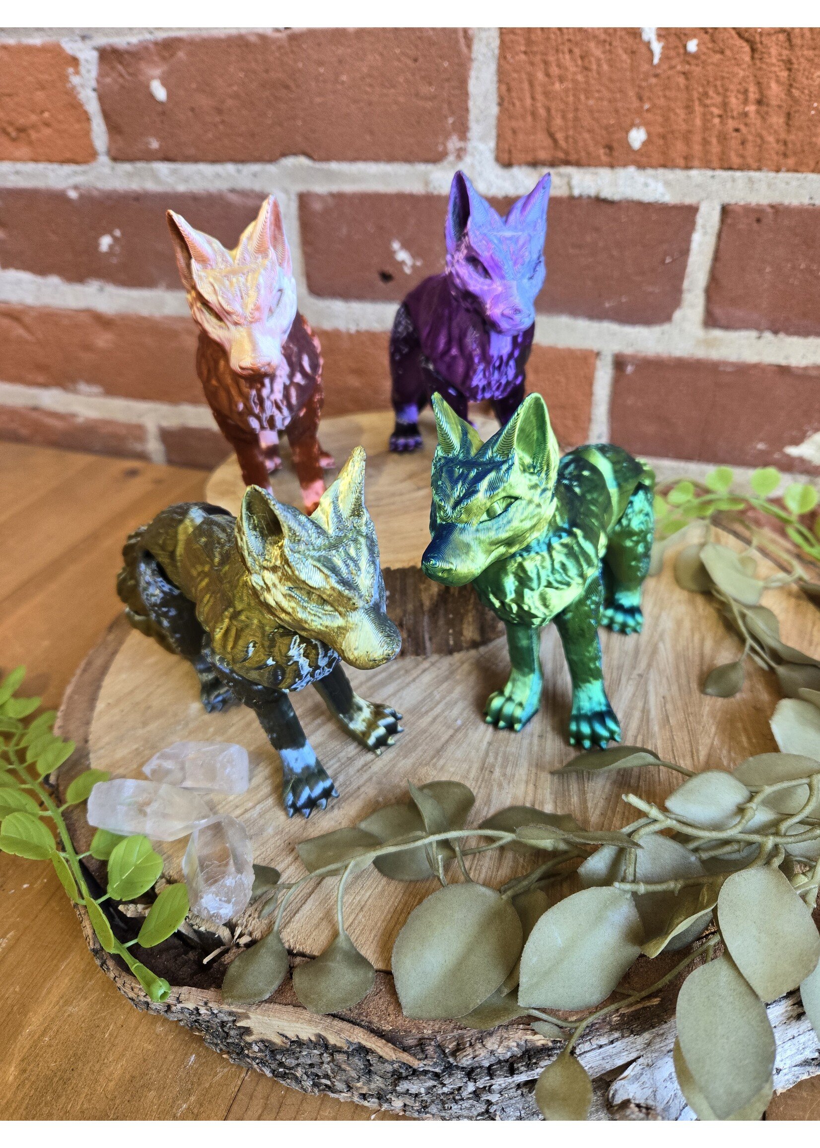 PrintsNSews 3D Printed Wolves