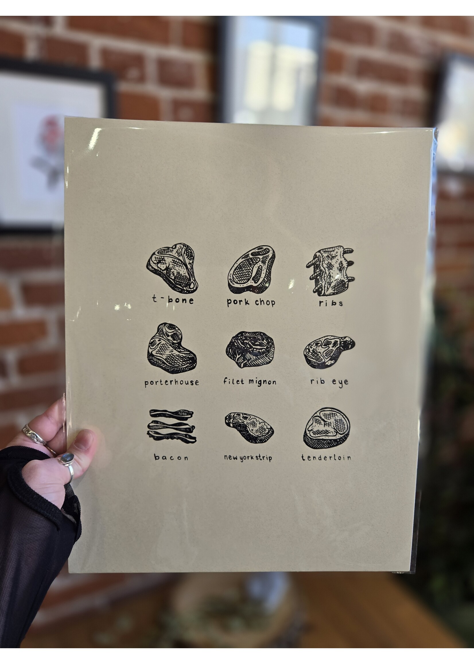 Tangled Up In Hue Screen Print - Meat Lover