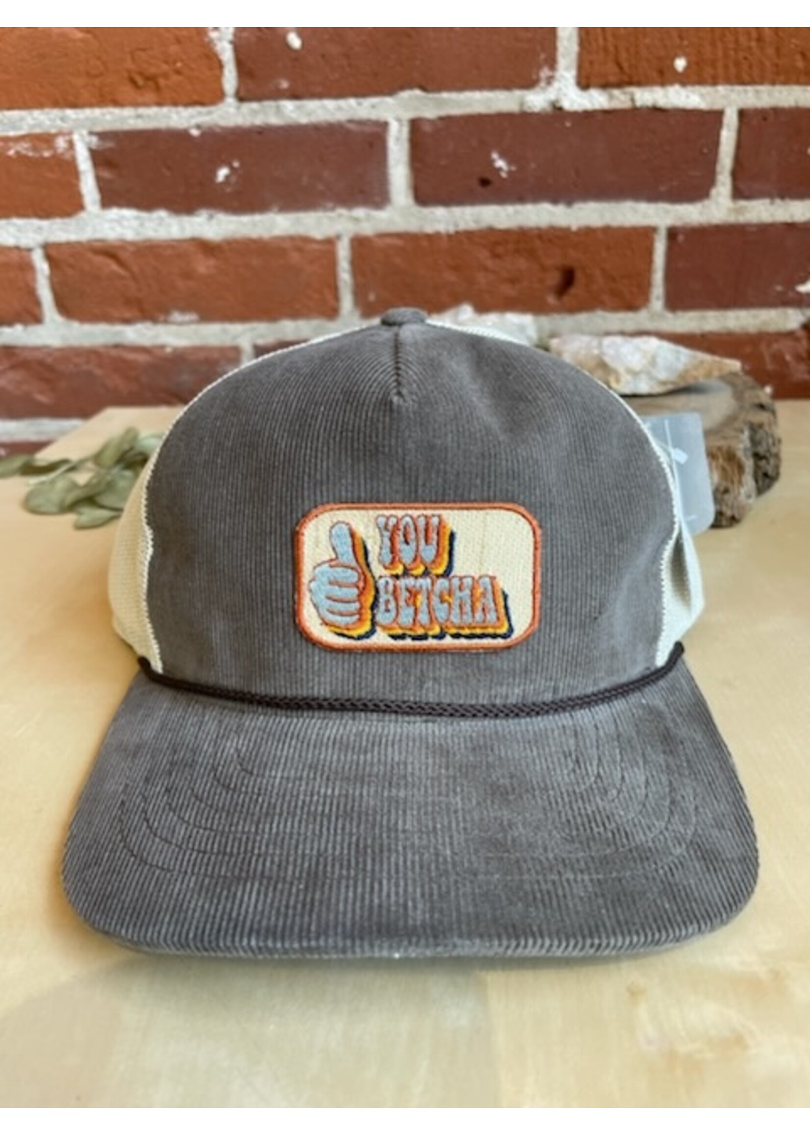 Tangled Up In Hue Hat - Corduroy Trucker: