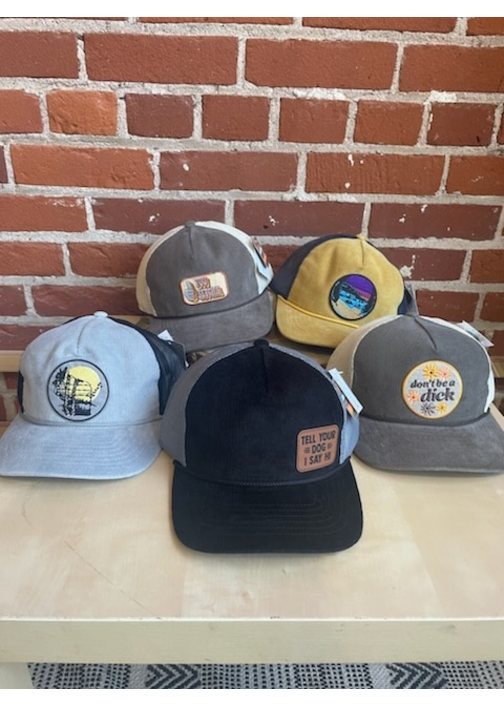 Tangled Up In Hue Hat - Corduroy Trucker: