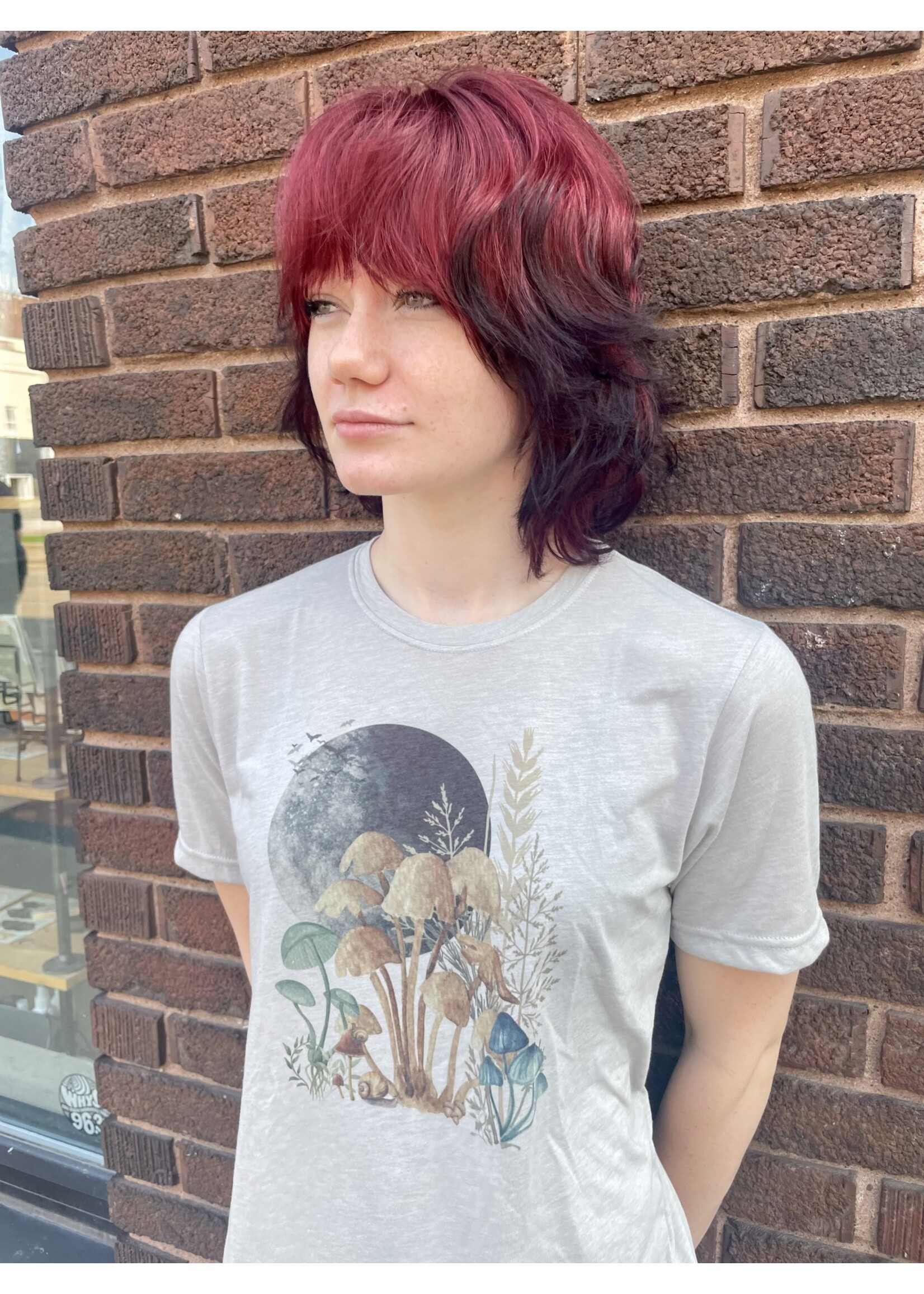 Tangled Up In Hue Mushroom & Moon Tangled Tee