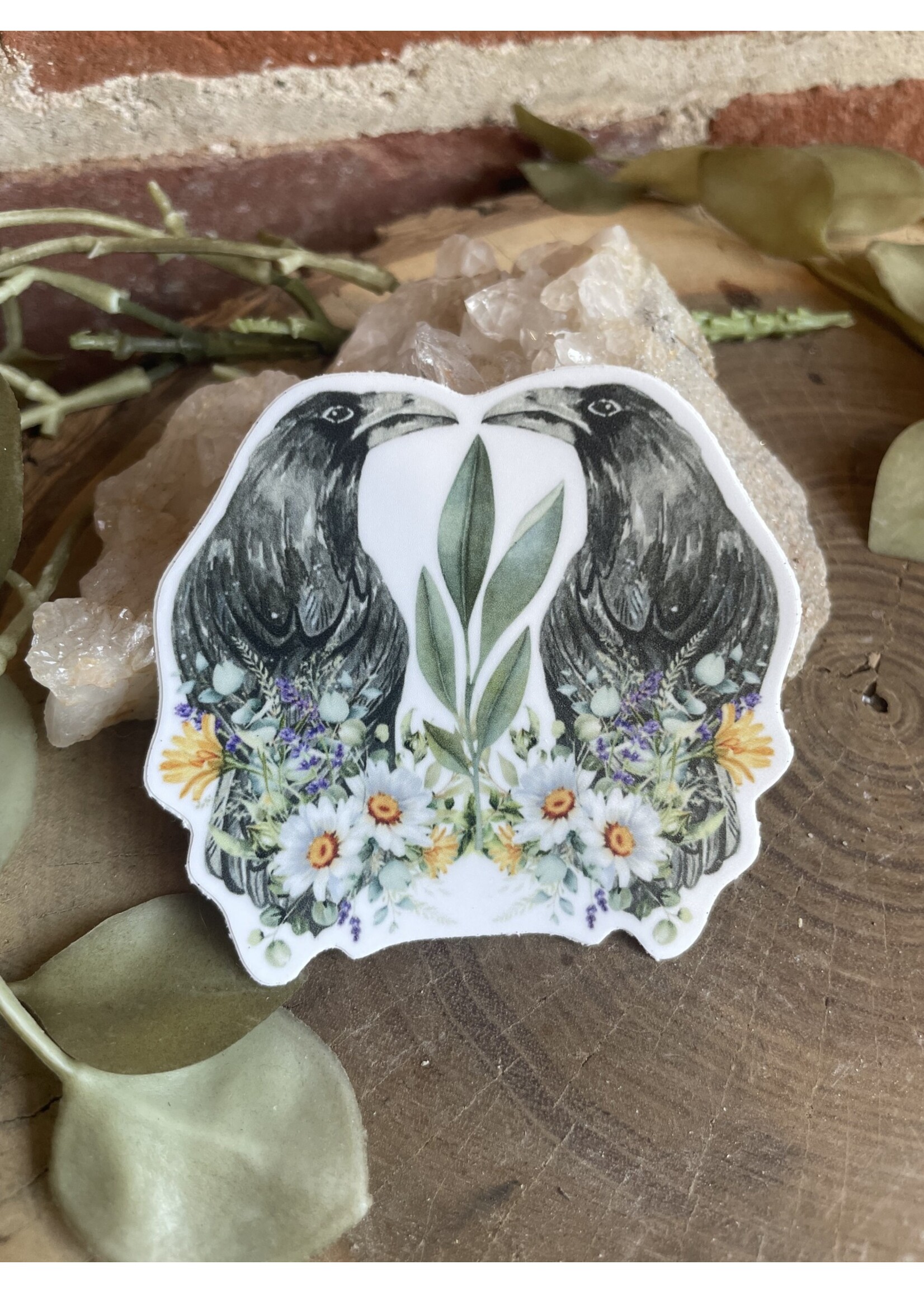 Tangled Up In Hue Sticker - Crow Duo