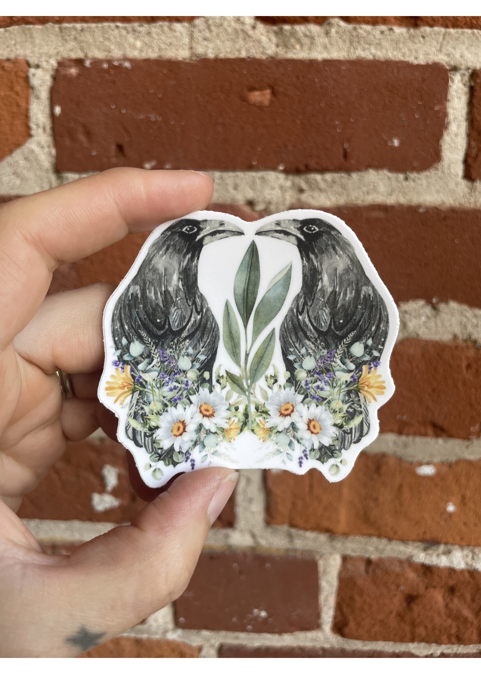 Tangled Up In Hue Sticker - Crow Duo