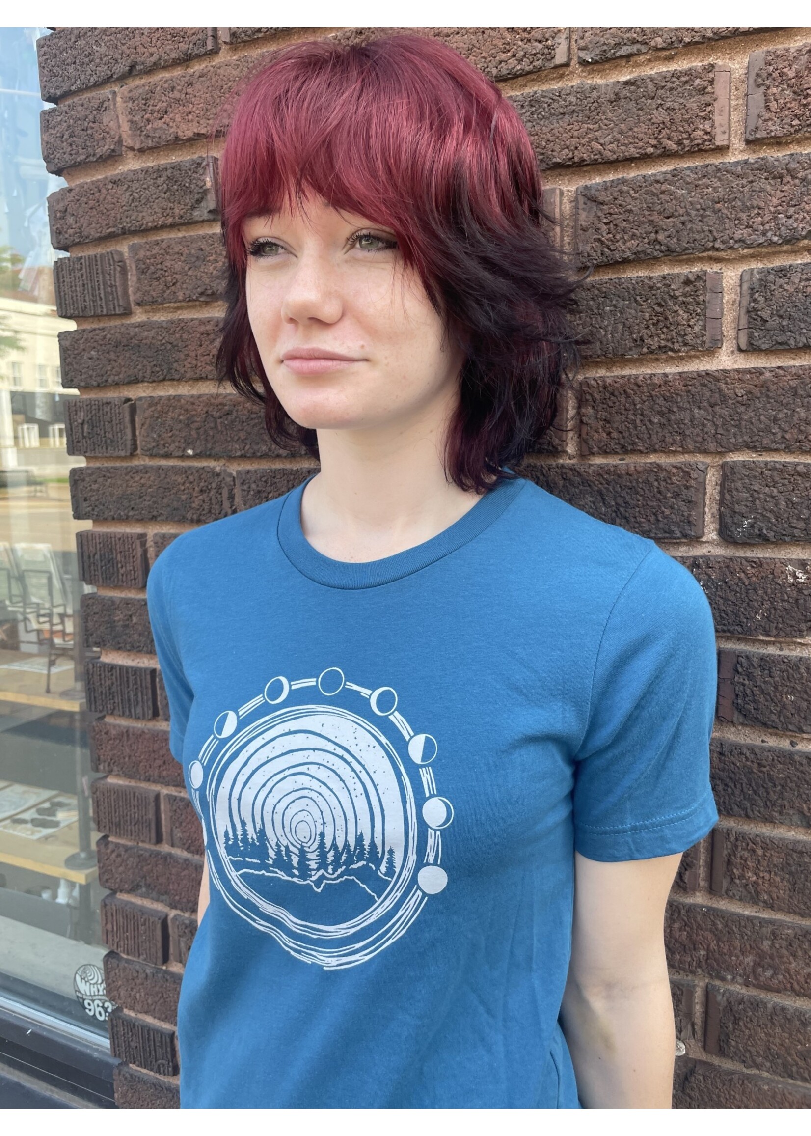 Tangled Up In Hue Moon Over Midwest Adult T-Shirt - Teal