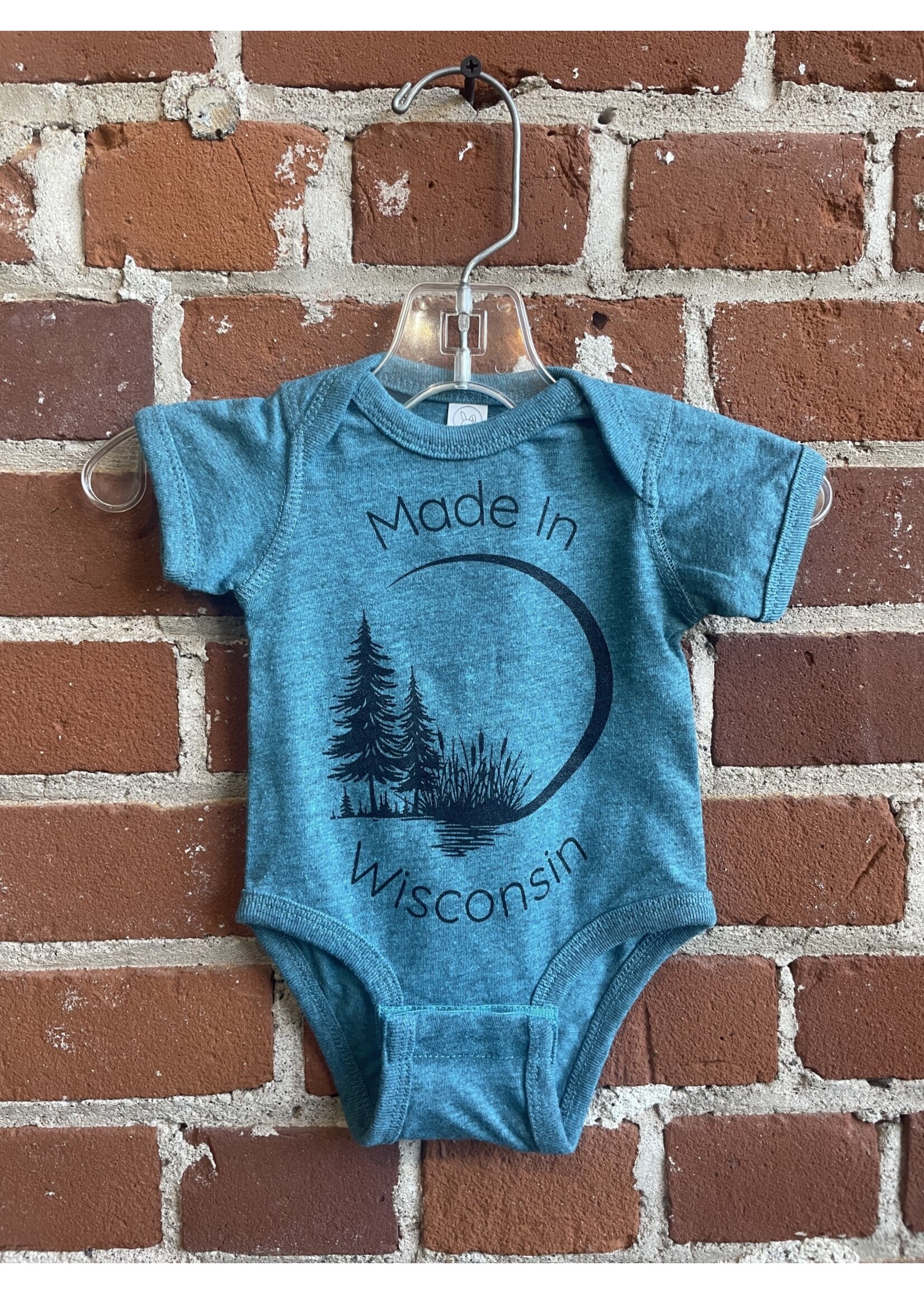 Tangled Up In Hue Made In Wisconsin Onesie