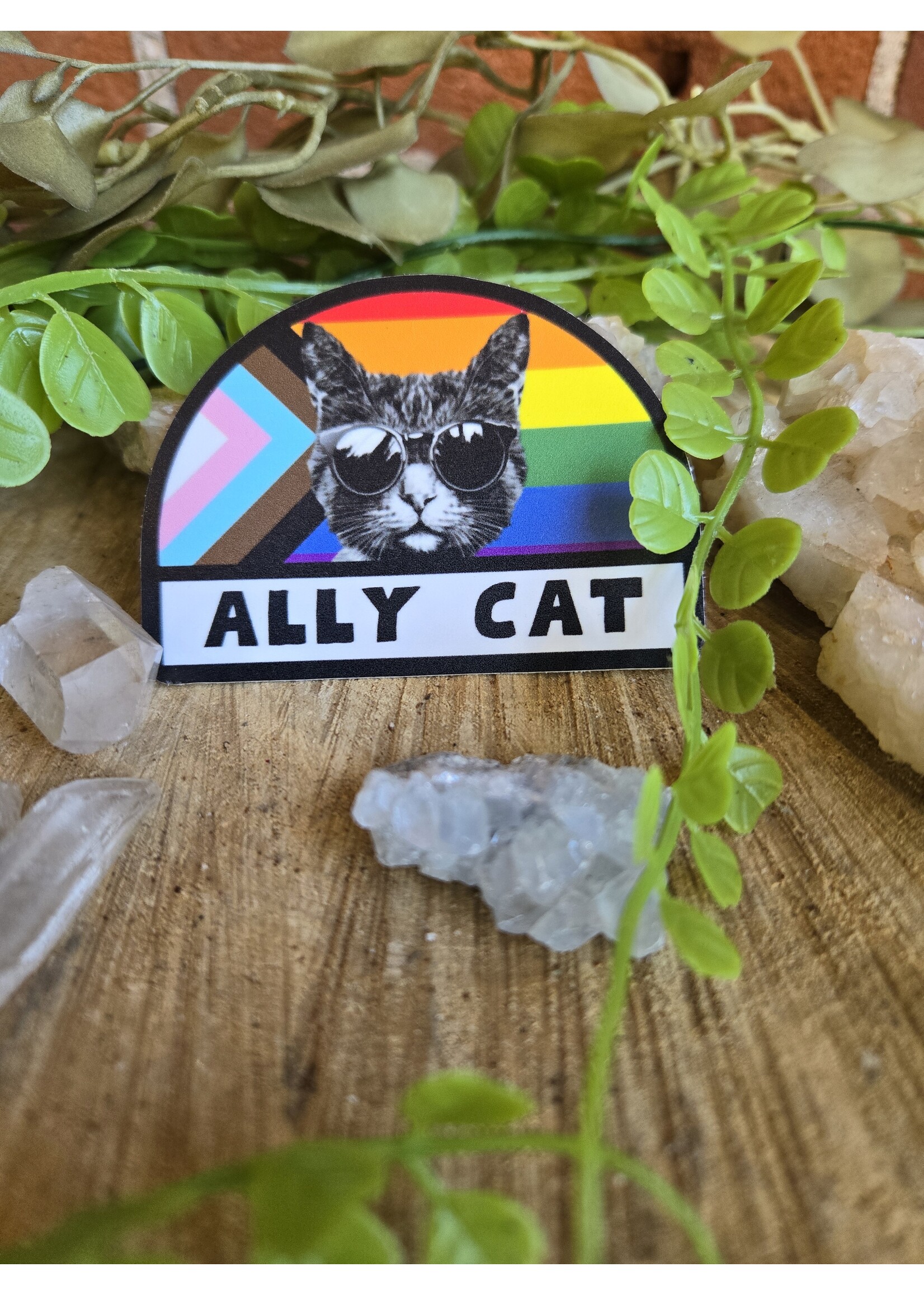 Tangled Up In Hue Sticker - Ally Cat