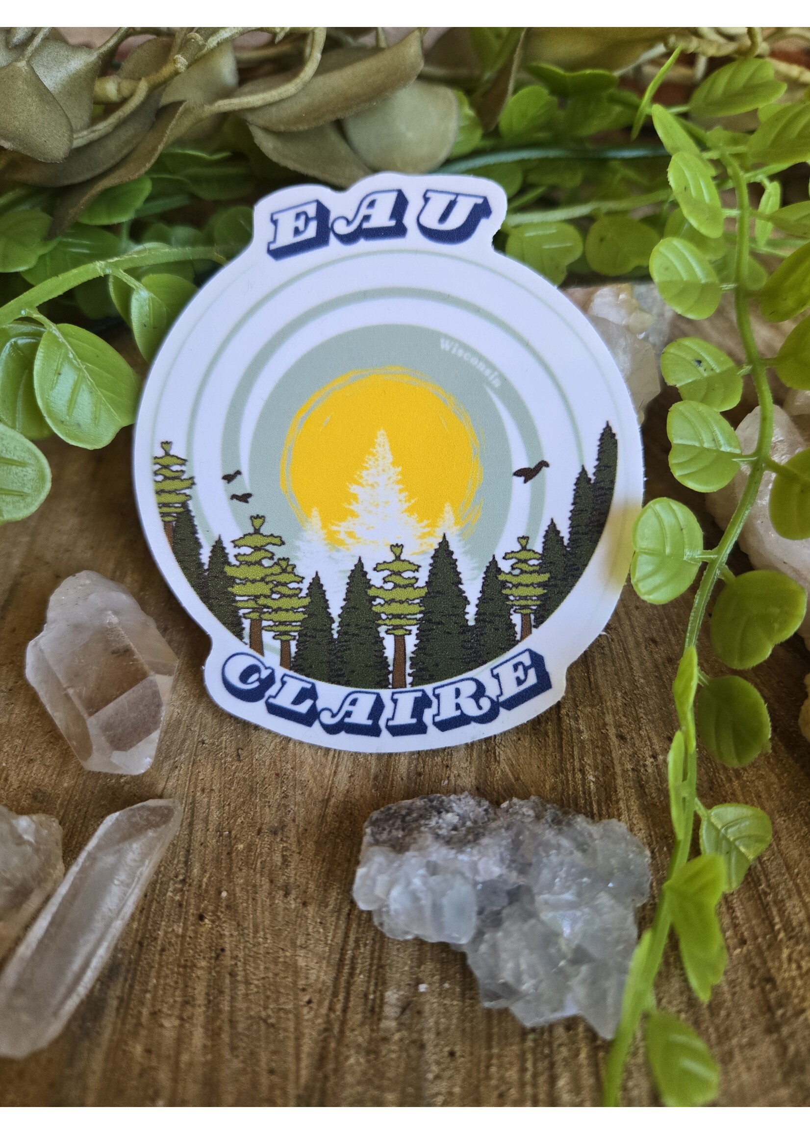 Tangled Up In Hue Sticker - Eau Claire Pines Sun Circle