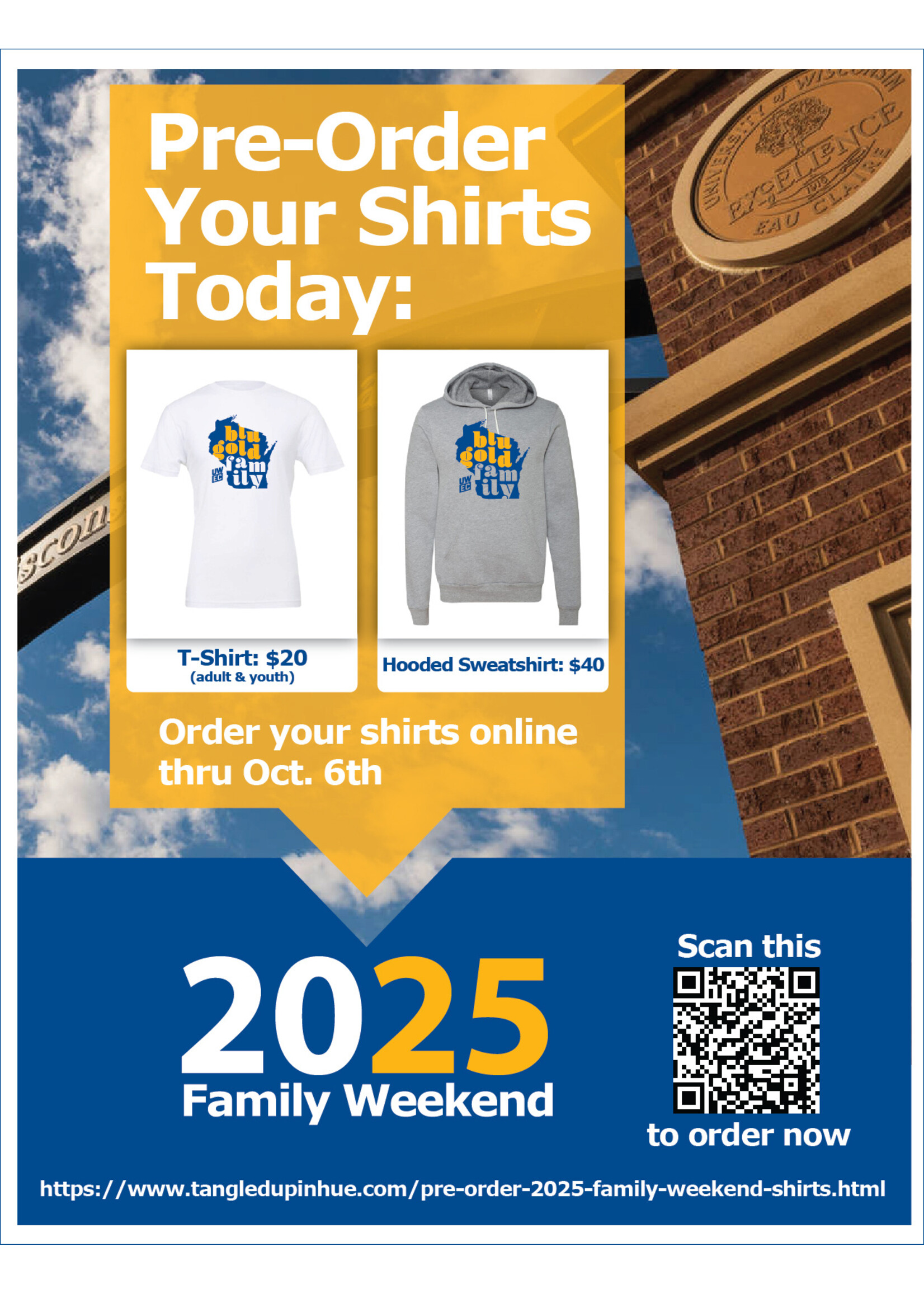 Pre-Order: 2025 Family Weekend Shirts