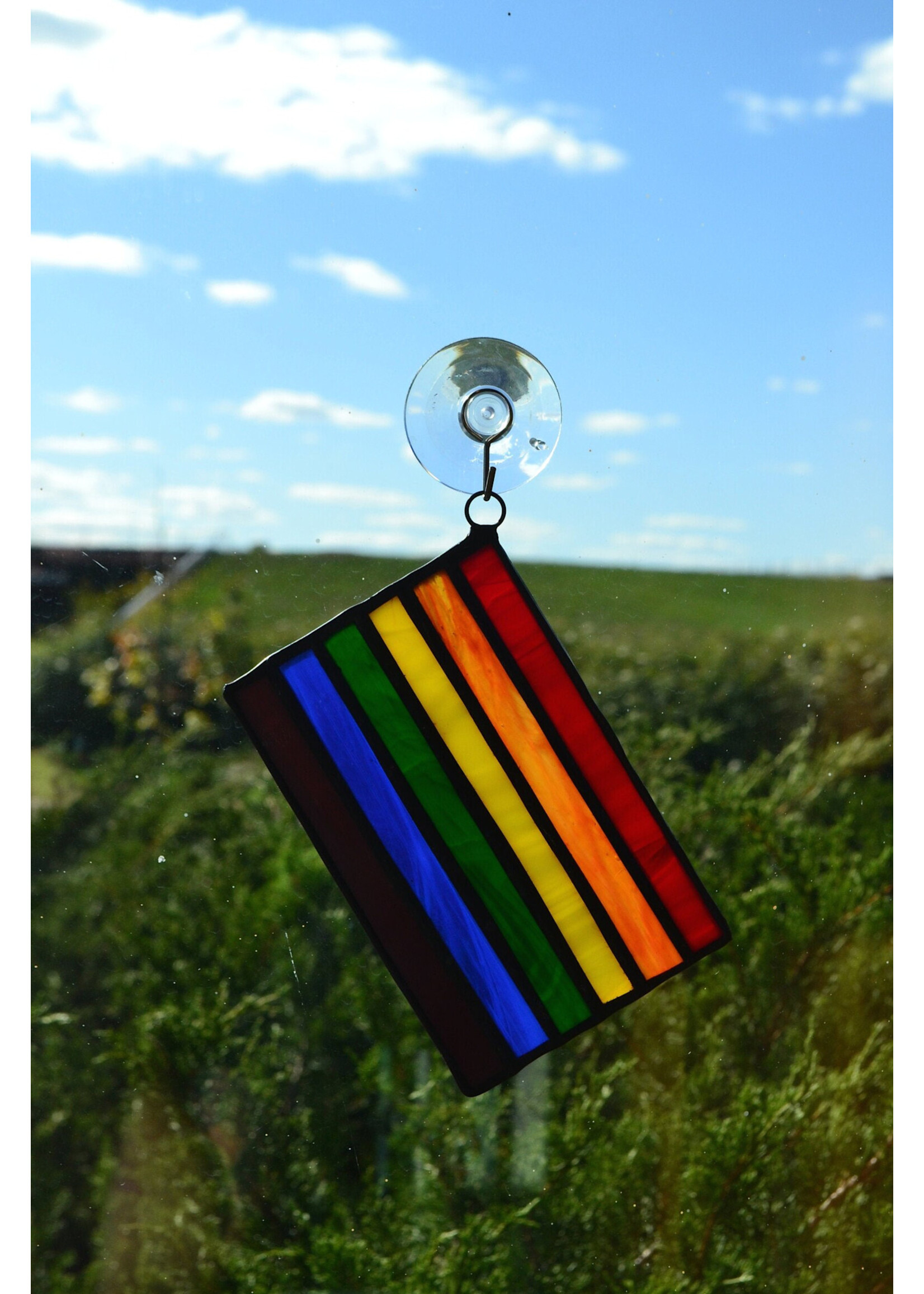 Stained Glass Pride Flag -