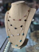 Tangled Jewelry Small Stone Chain Necklaces