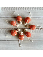 Peachy Pants Designs Handmade Felted Mushroom Ornaments