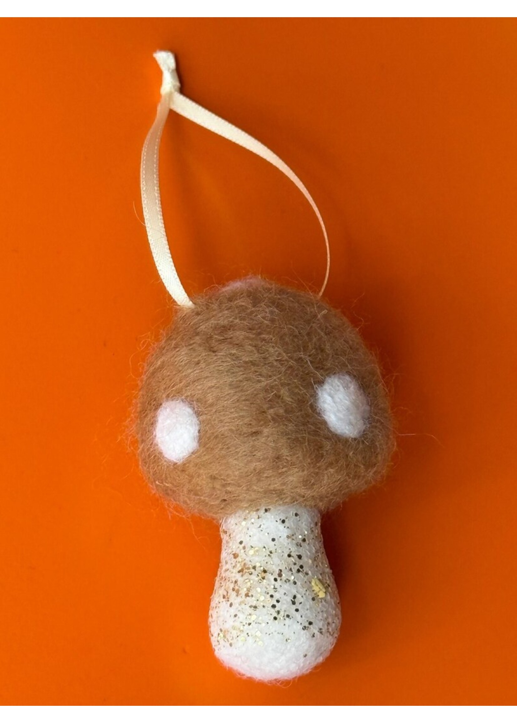 Peachy Pants Designs Handmade Felted Mushroom Ornaments