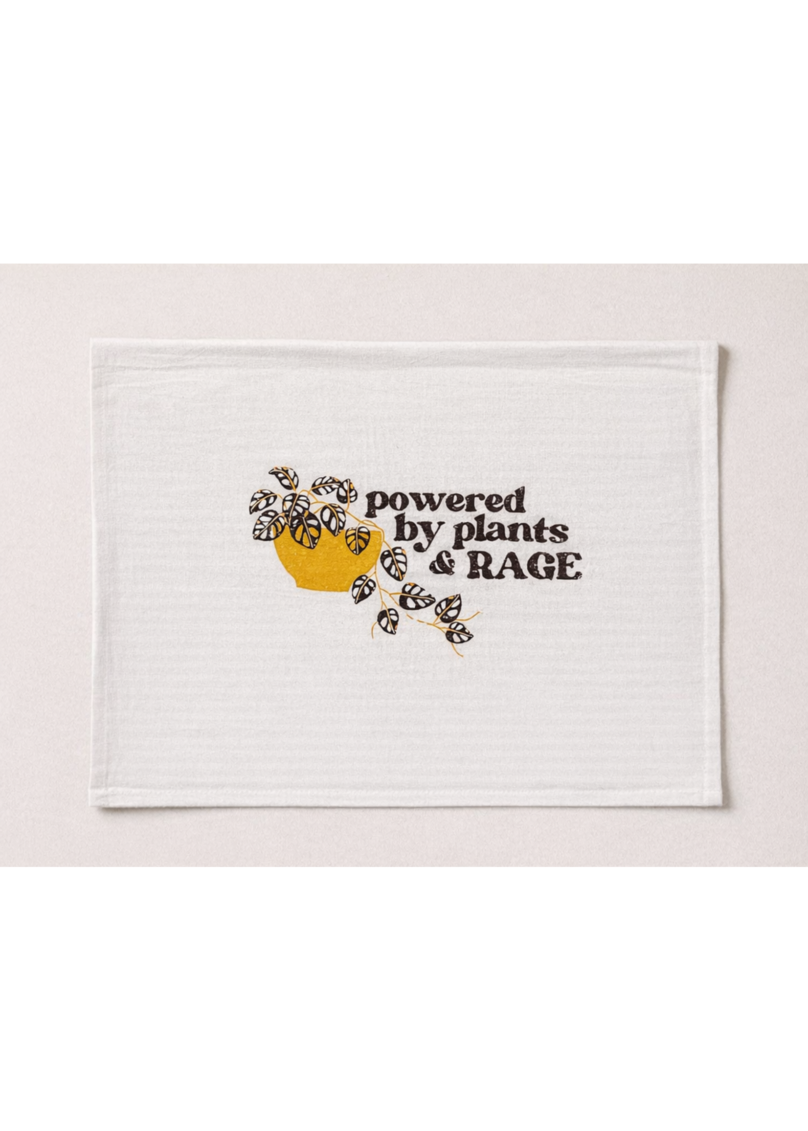 Tangled Up In Hue Screen Printed Dish Towel - Powered By Plants and Rage