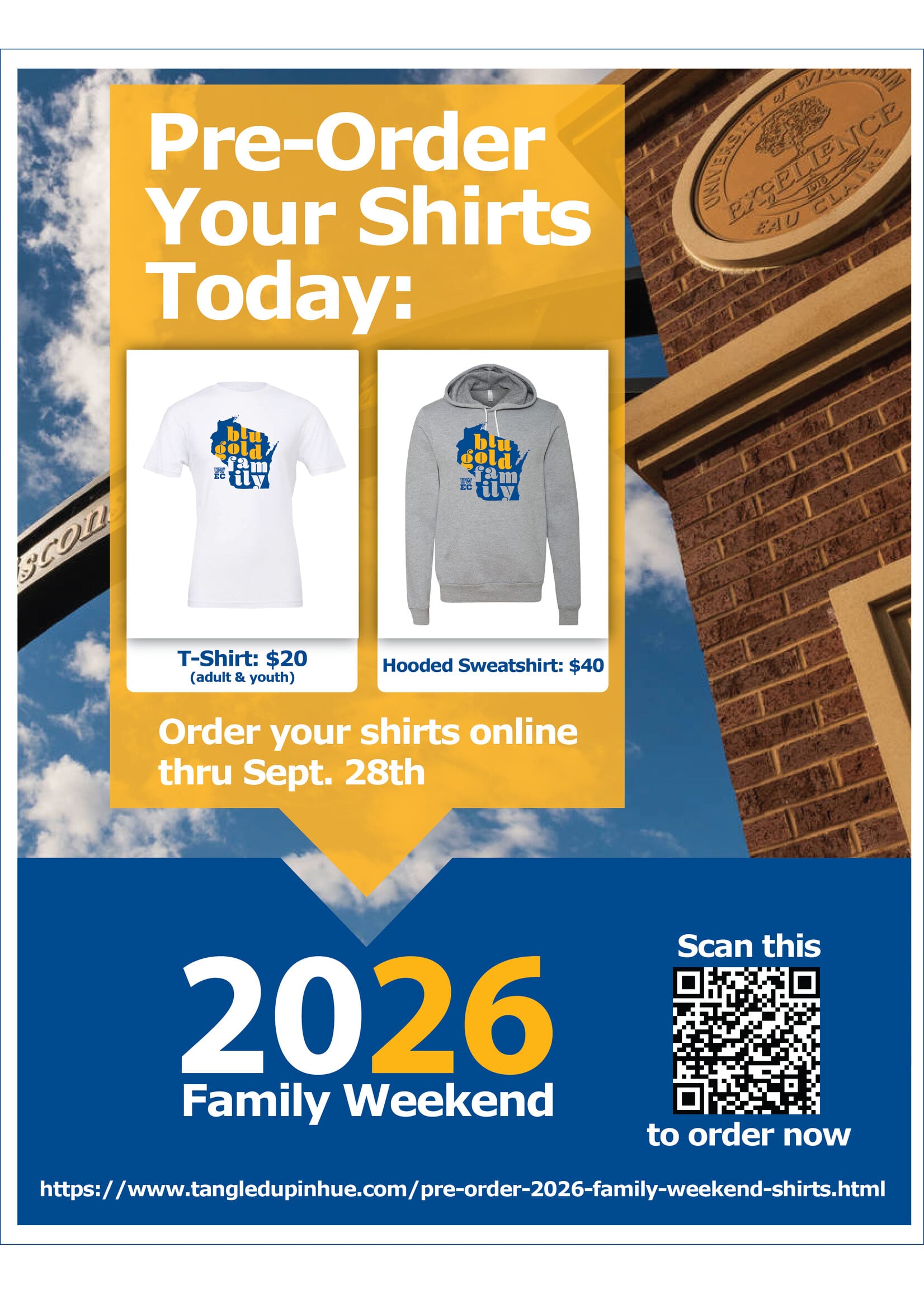 Pre-Order: 2026 Family Weekend Shirts