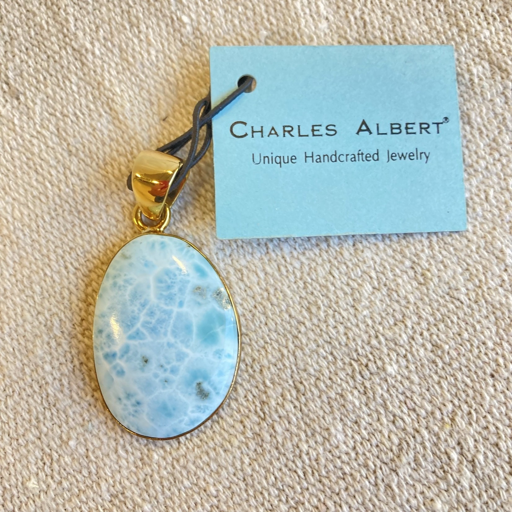 Charles Albert Larimar Pendant