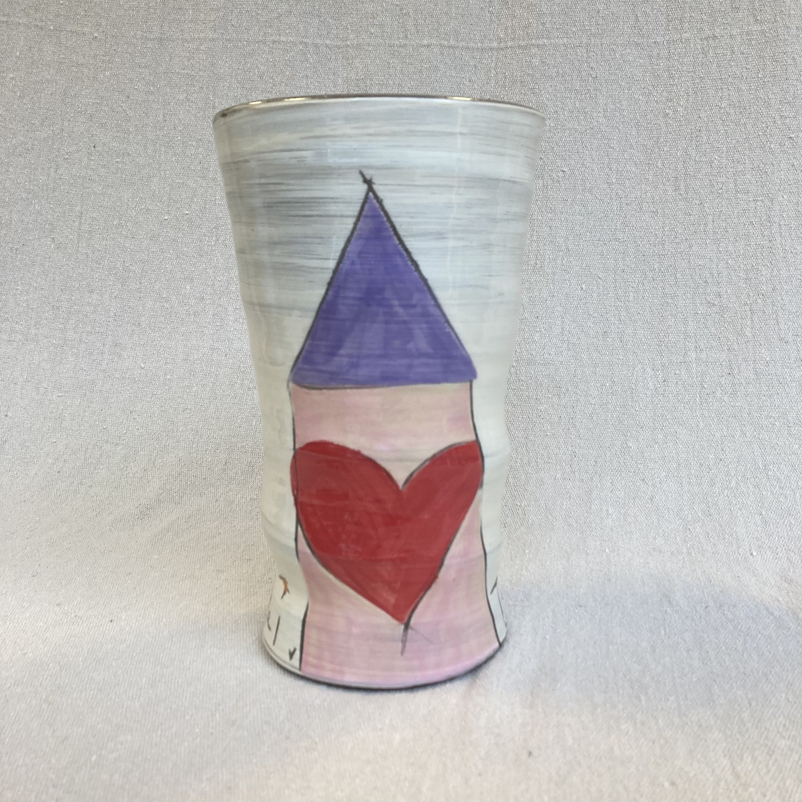 Zpots Home Sweet Home Hand Painted Vase