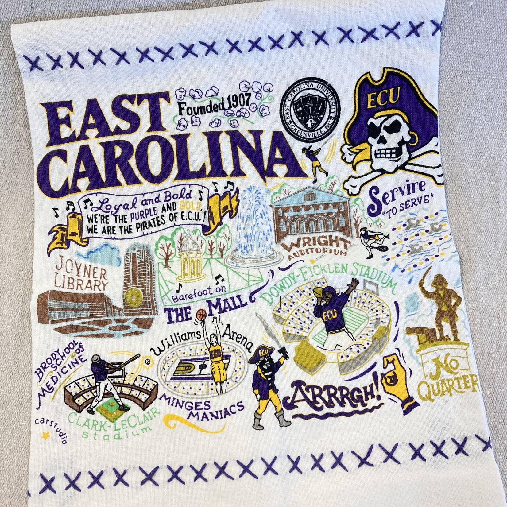 Catstudio College Towel - East Carolina University