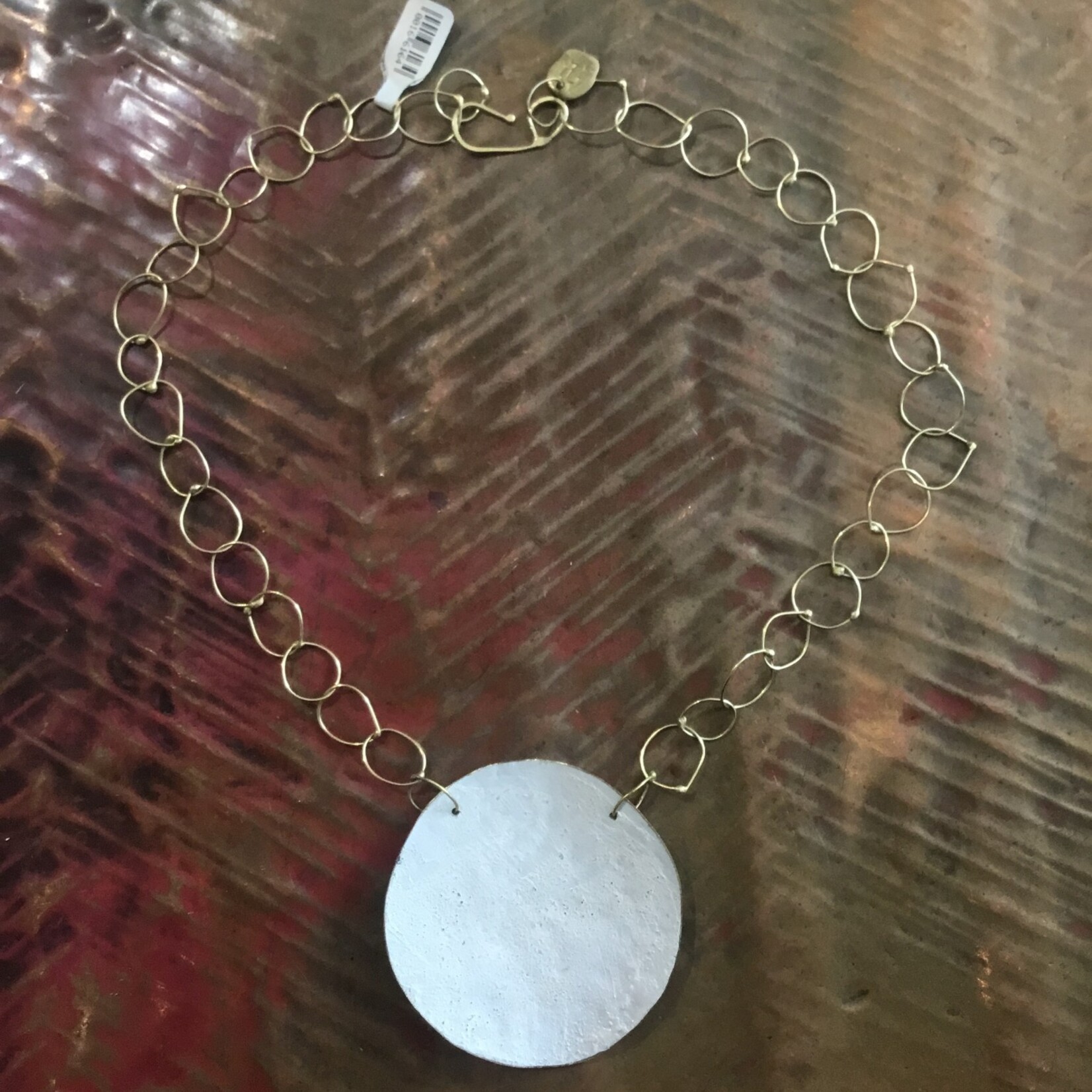 Dora Haralambaki Large Disc Necklace - Solid