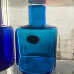 Blenko Glass Barrel Bud Vase Turquoise