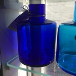 Blenko Glass Barrel Bud Vase Cobalt