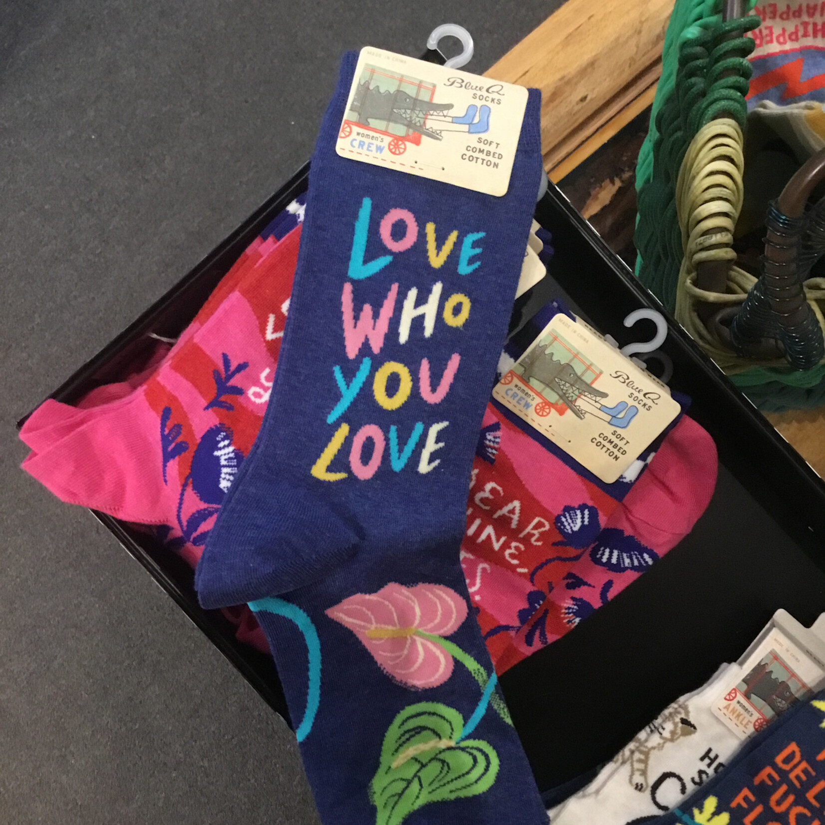 Blue Q Women's Love Who You Love Crew socks