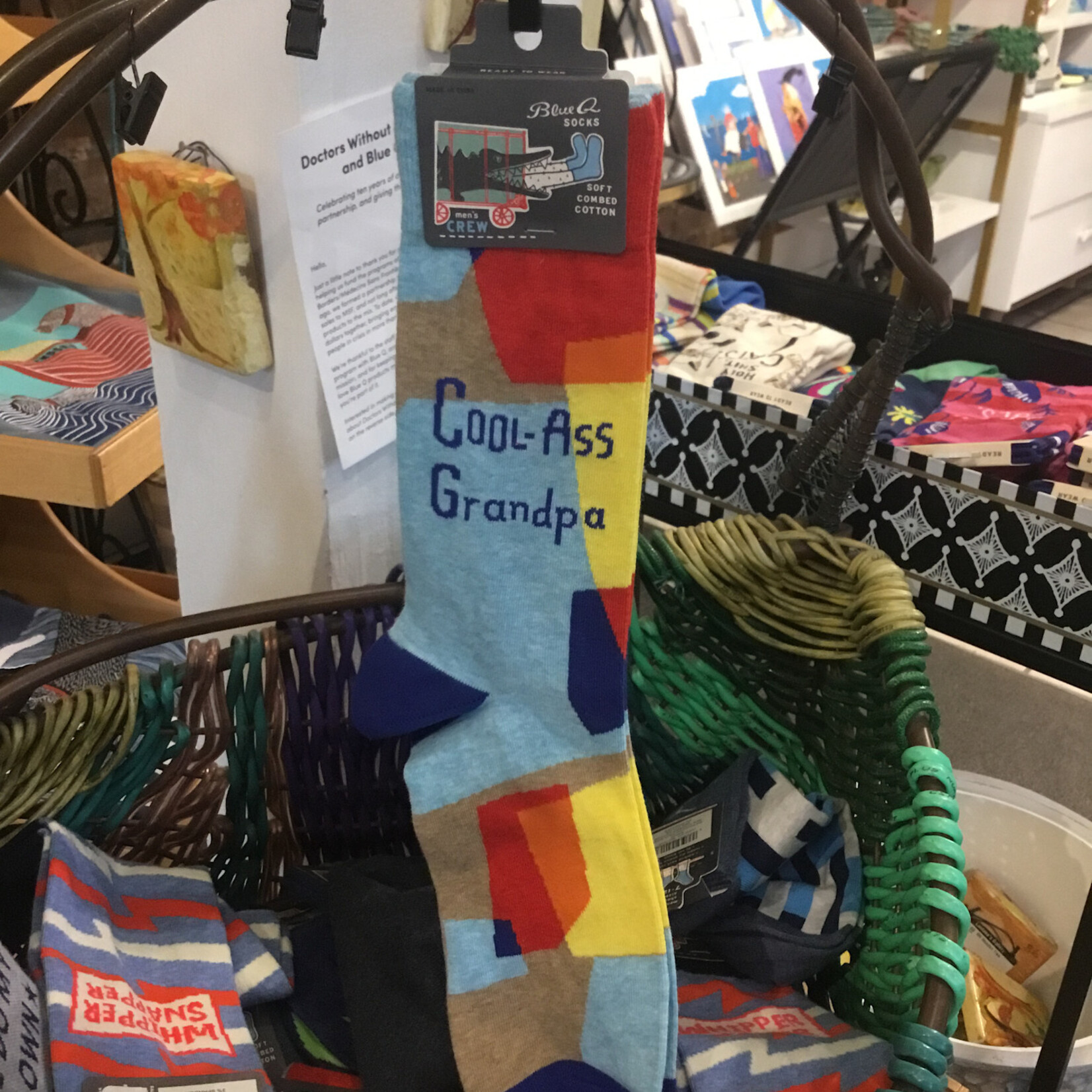 Blue Q Men's Cool Grandpa Socks