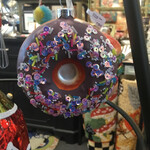 C&F Glass Donut Ornament