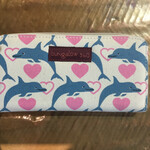 Bungalow 360 Zip Around Wallet Dolphin