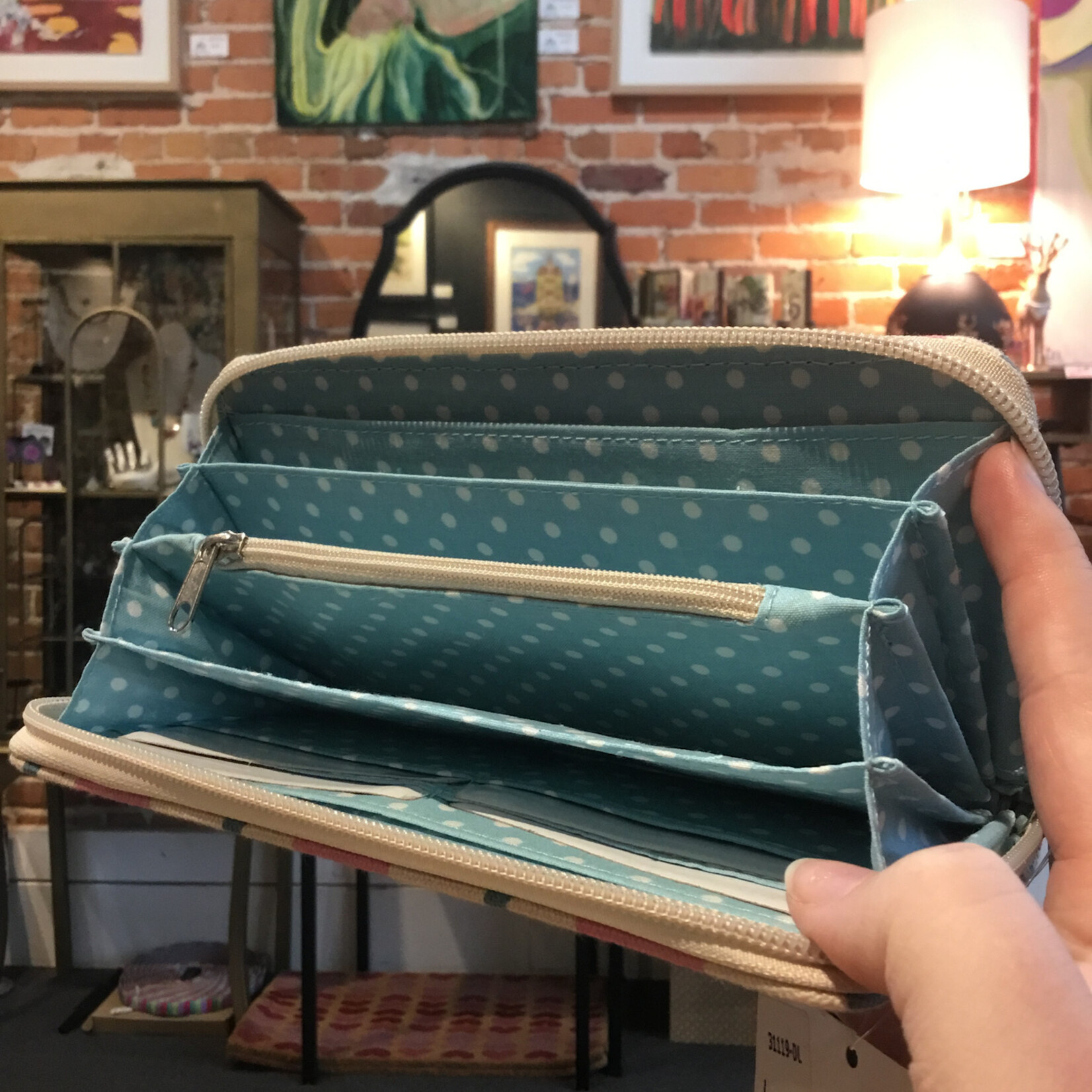 Bungalow 360 Zip Around Wallet Dolphin
