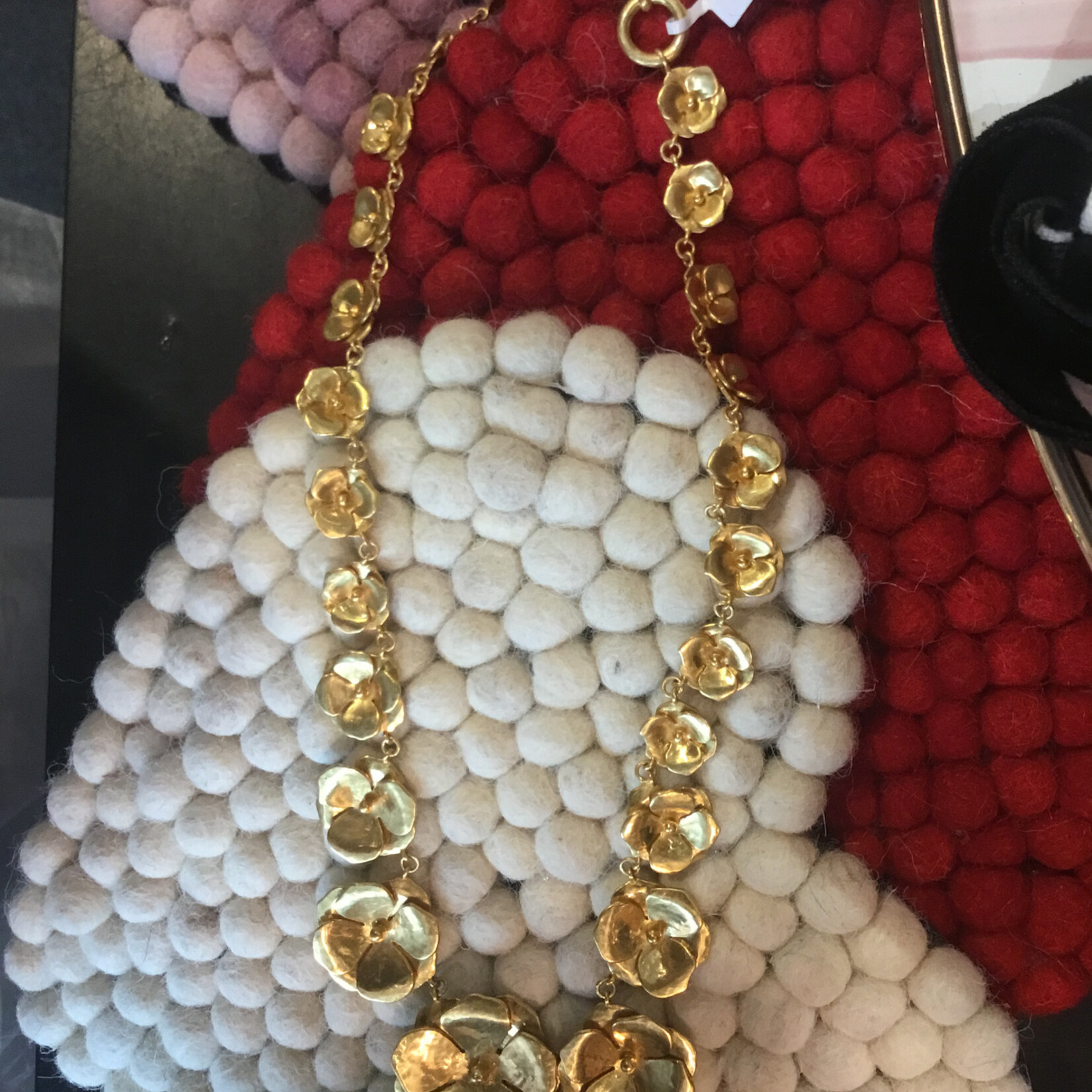 Julie Vos Bloom Statement Necklace Gold