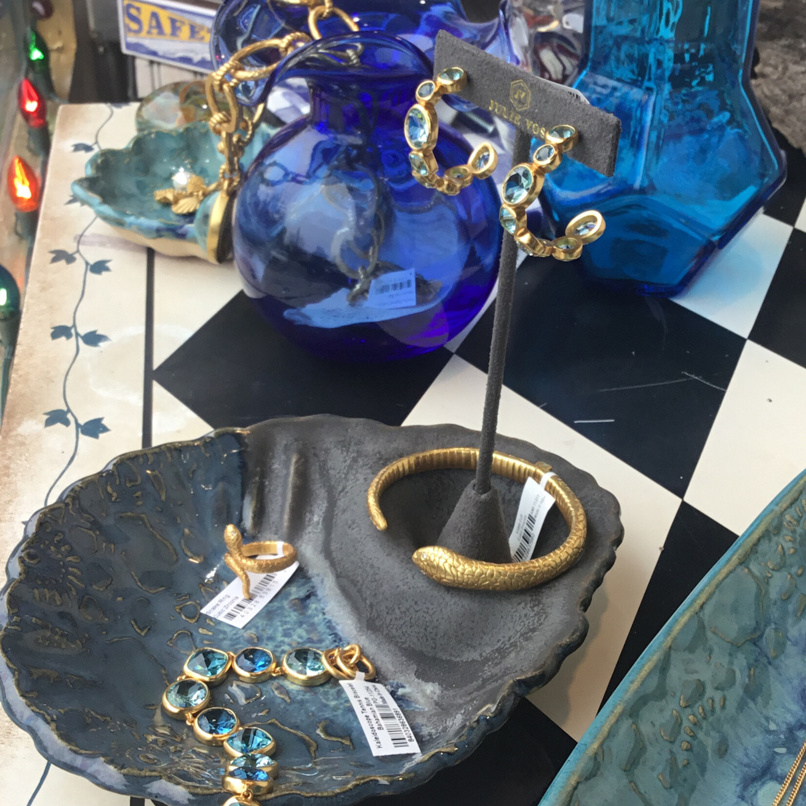 Julie Vos Kaleidoscope Hoop Bahamian Blue