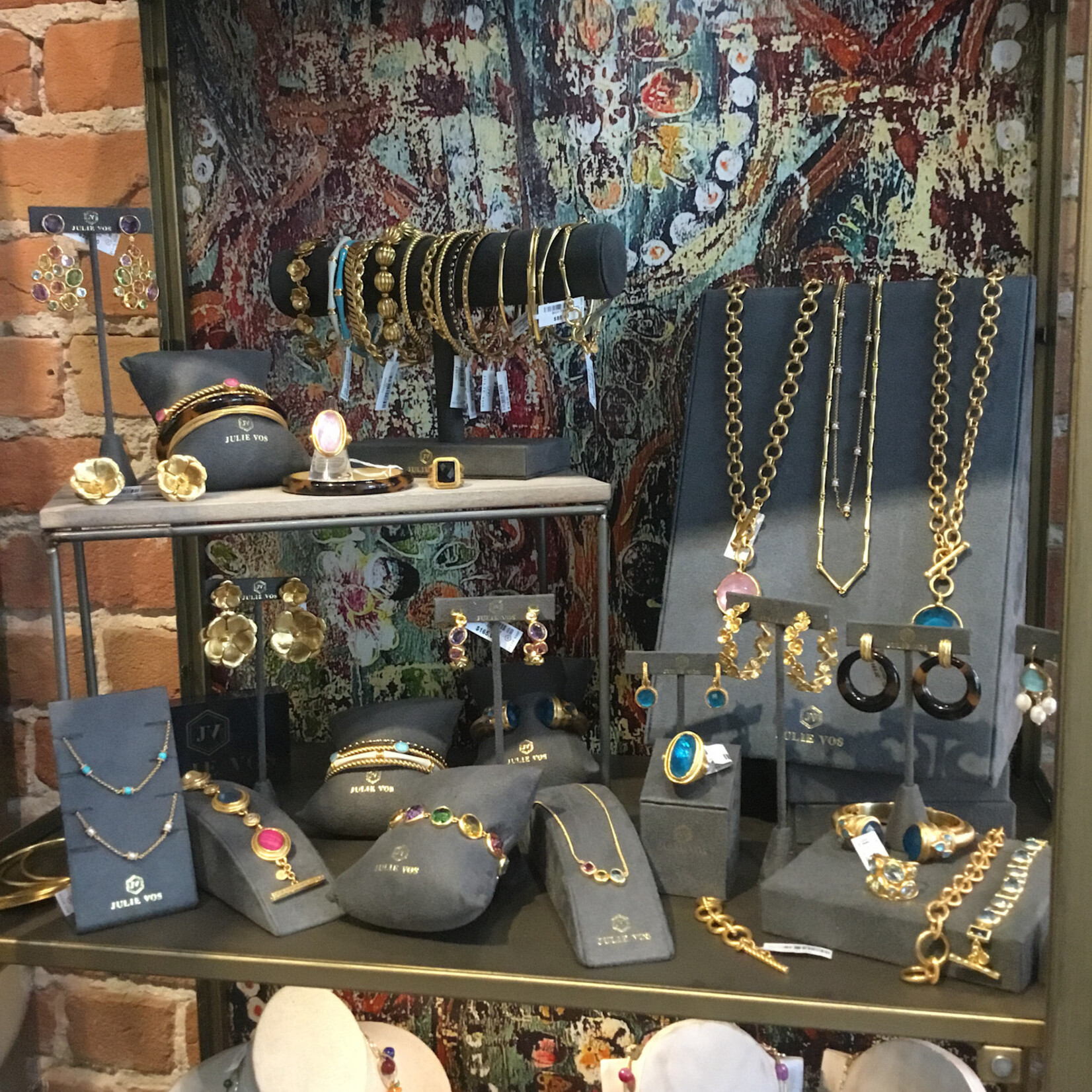 Julie Vos Cannes Statement Ring Iridescent Rose - 7