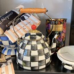 MacKenzie-Childs courtly check 2 quart tea kettle