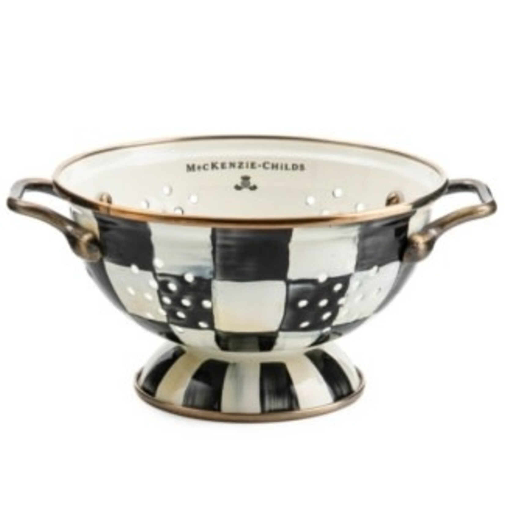 MacKenzie-Childs courtly check small colander