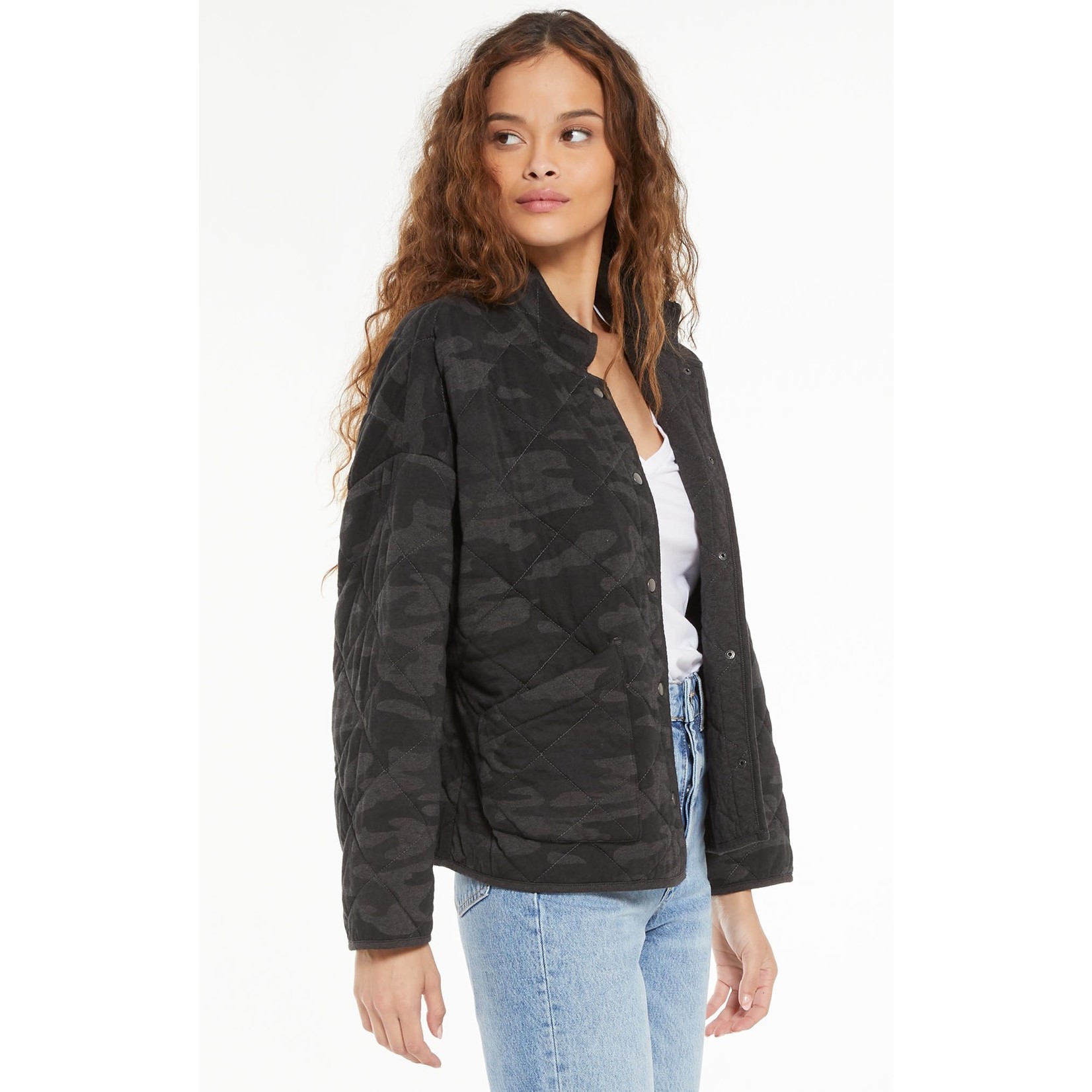 Maya Camo Quilted Jacket - Castles and 