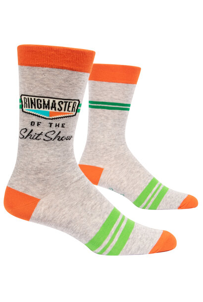 Ringmaster Shit Show Men's Crew Socks