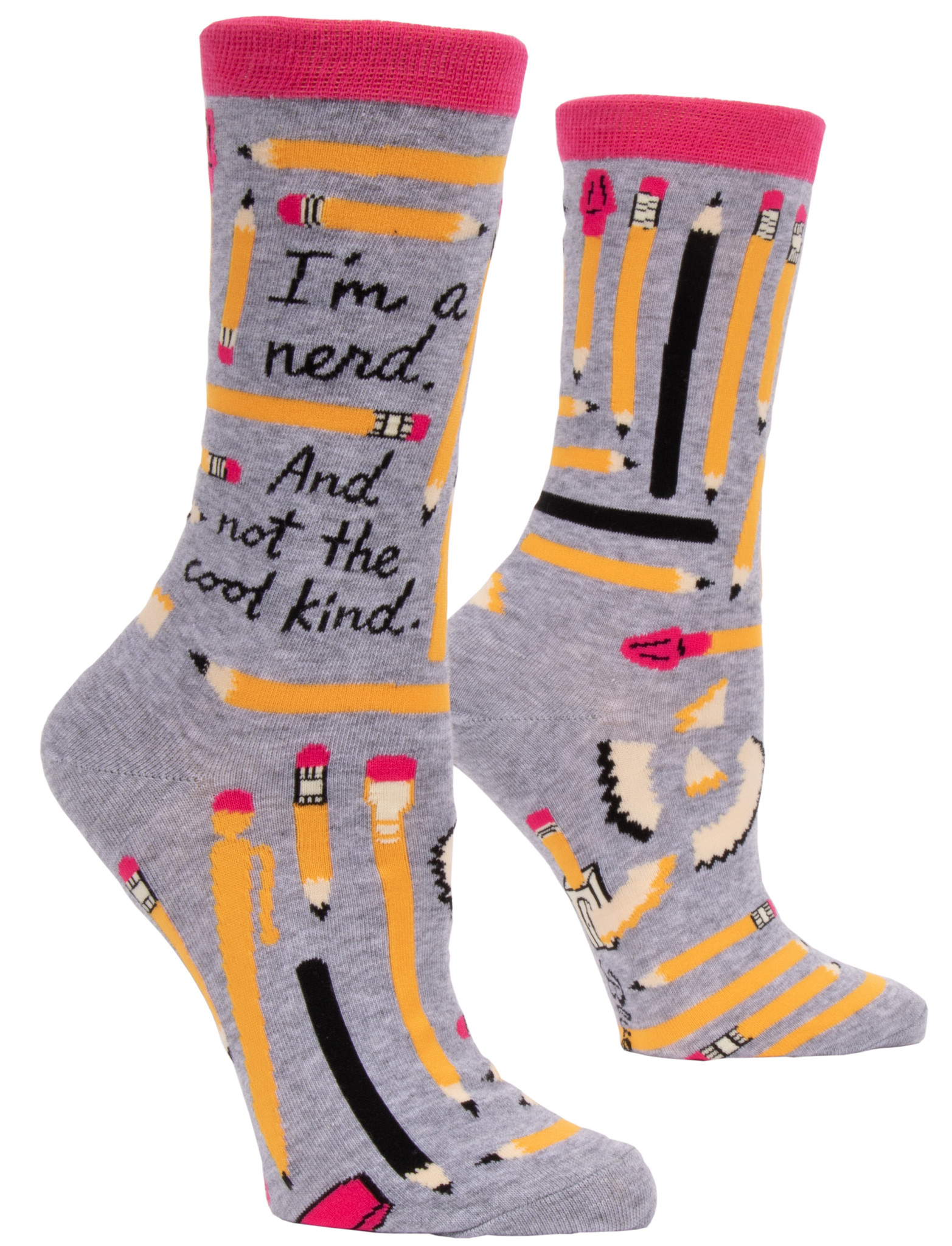 I'm A Nerd And Not The Cool Kind W - Crew Socks-1