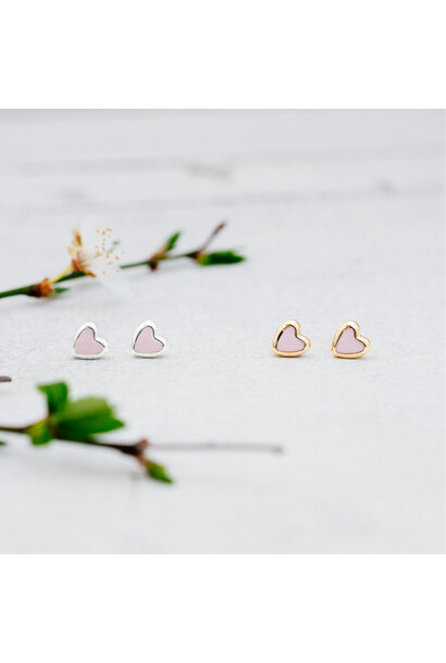 Pink Cherish Studs