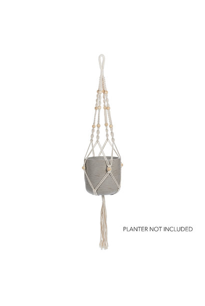 Planter Hanger with Tail & Beads