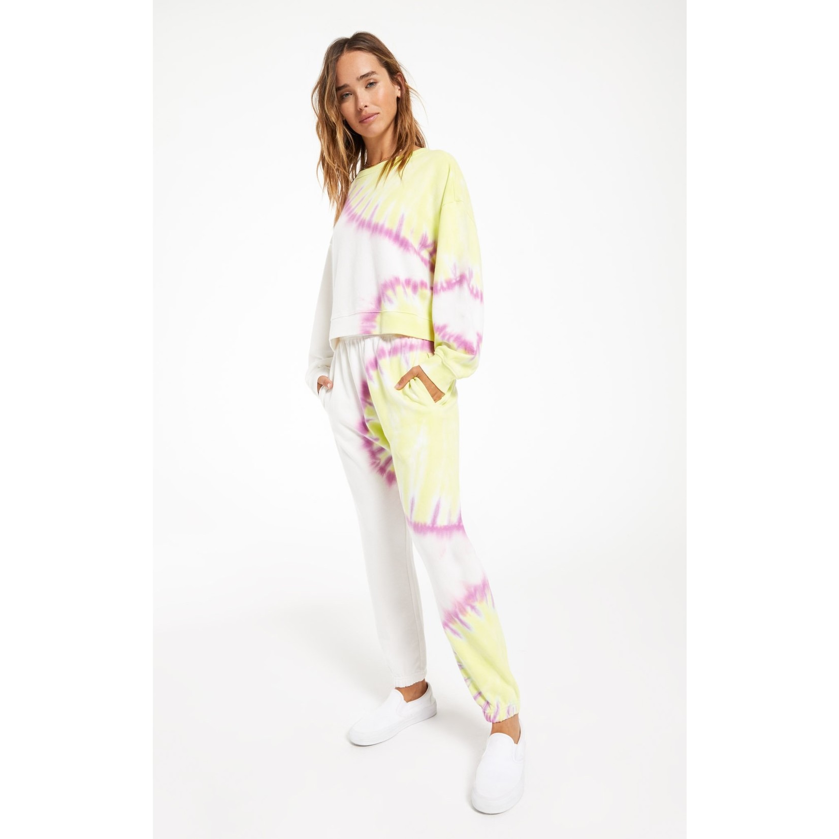 Sunburst Tie-Dye Pullover - Castles and 