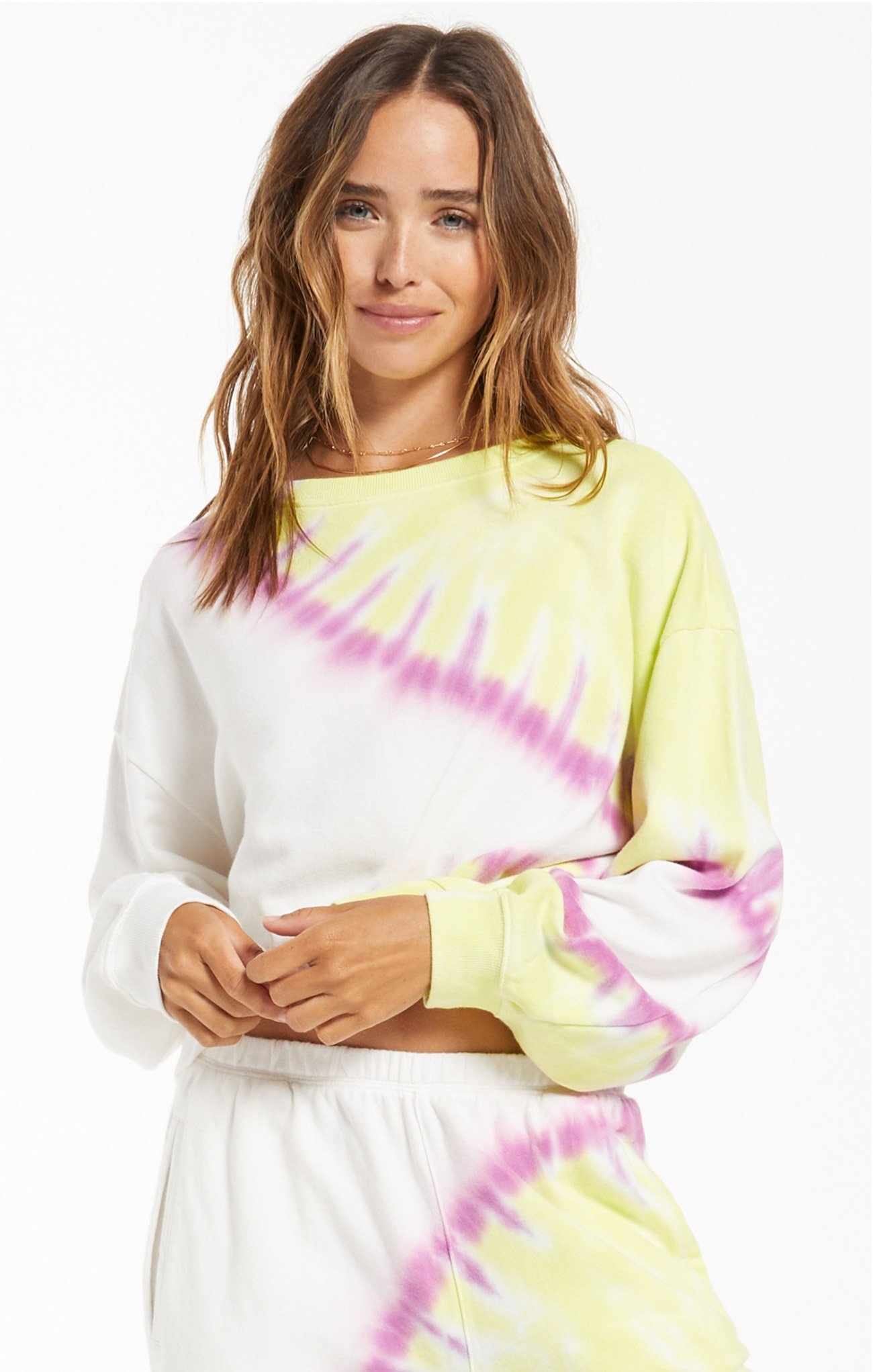 Sunburst Tie-Dye Pullover - Castles and 