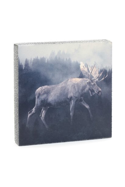 Forest Moose Art Block