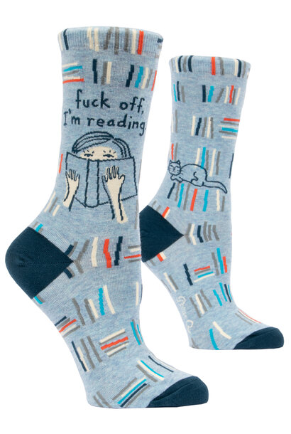 Fuck Off, I'm Reading Women's Crew Socks