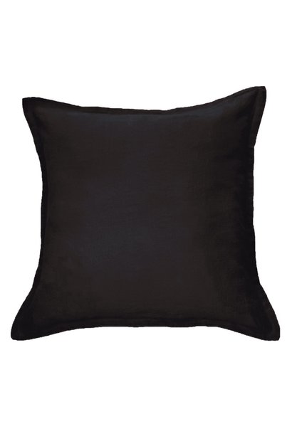 Black Linen Pillow Sham